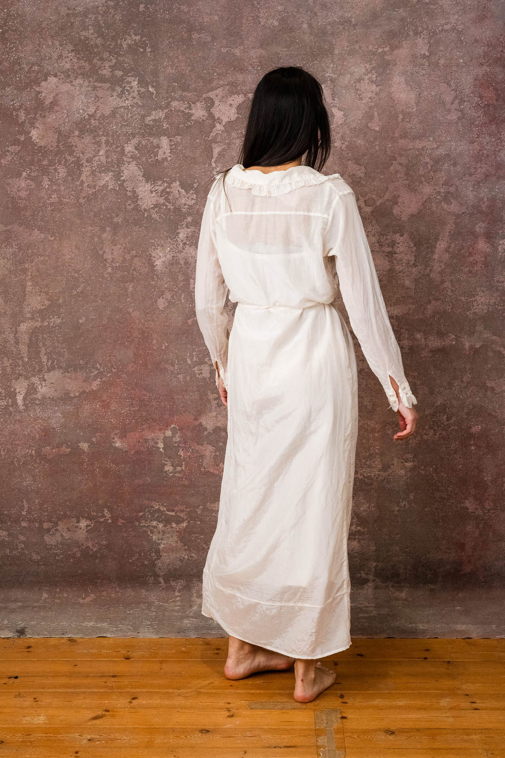 frill dress silk cotton voile