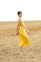 sale frill hem dress silk cotton satin