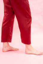 japan pants silk cotton satin