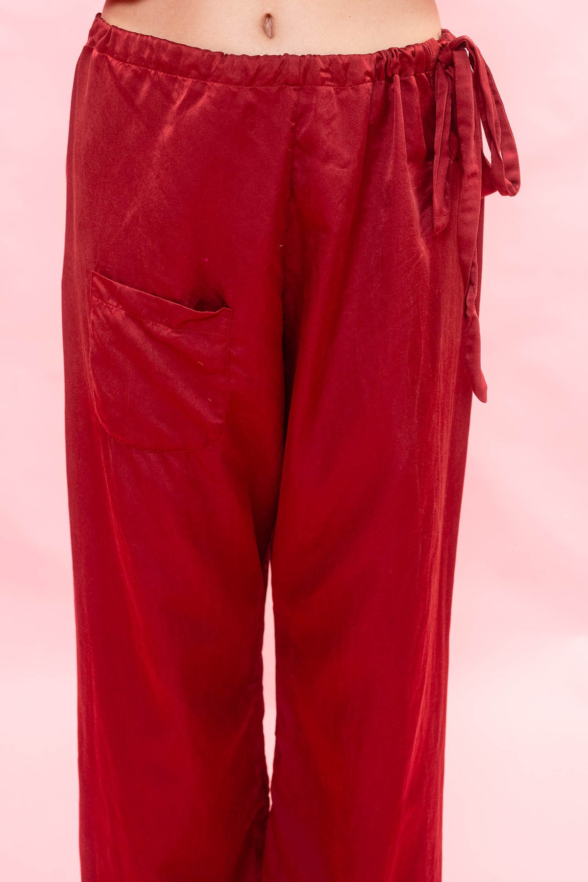 japan pants silk cotton satin