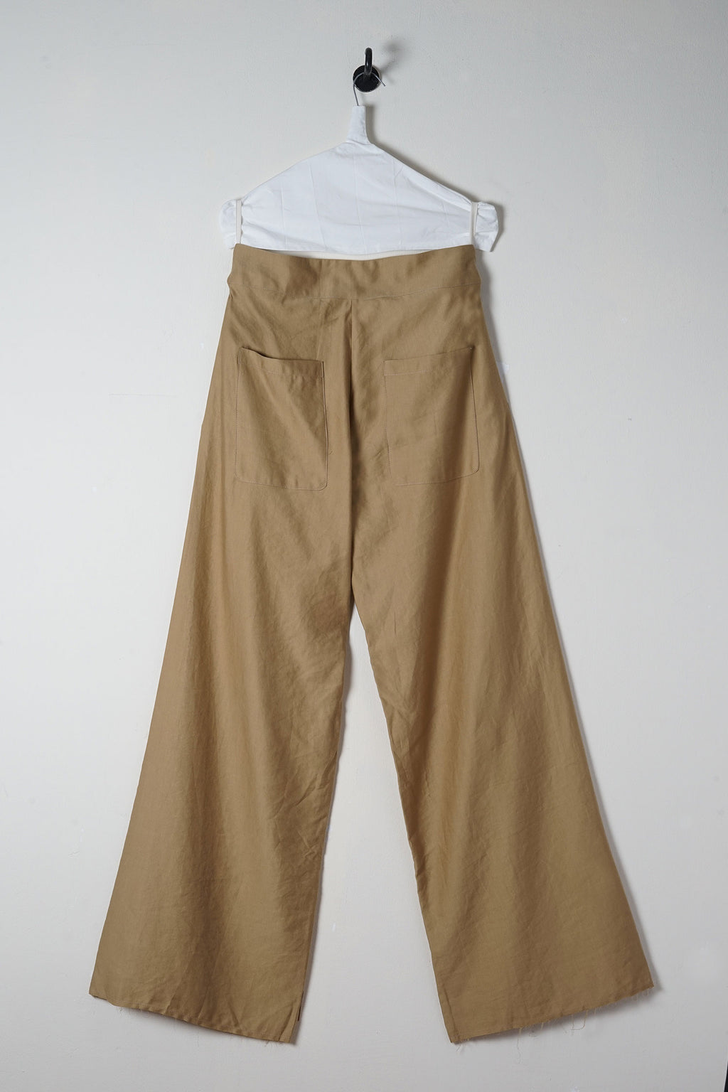 flare pants french linen