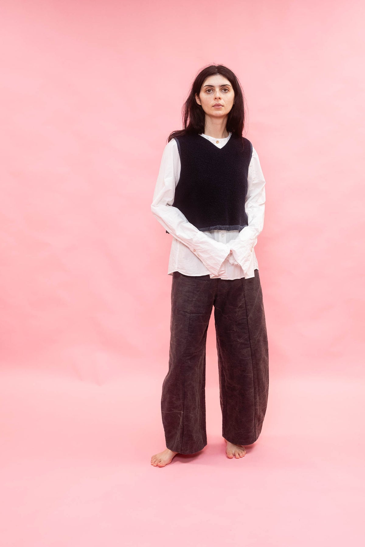 mallin vest reversible wool