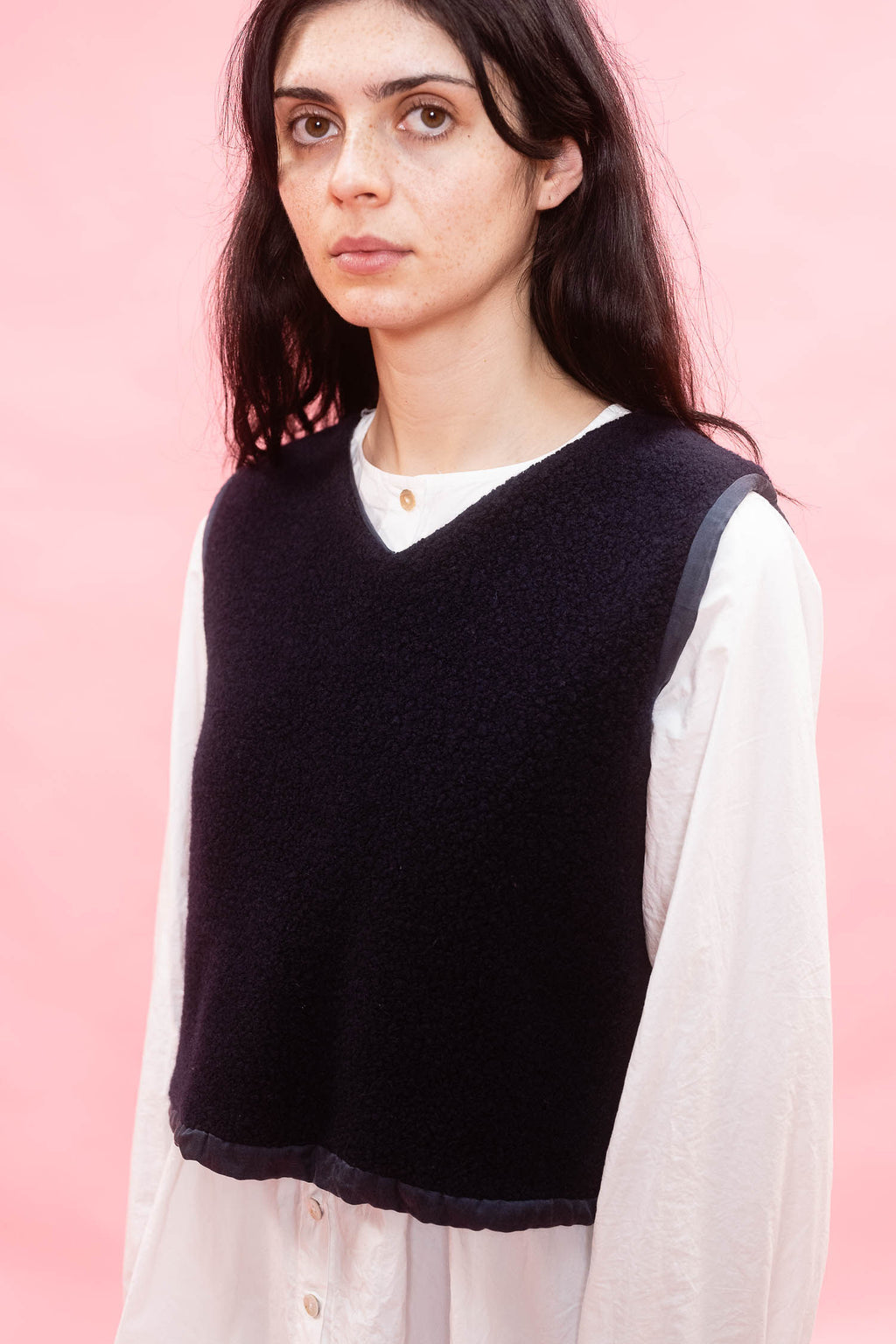 mallin vest reversible wool