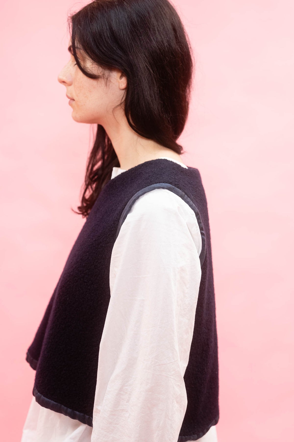 mallin vest reversible wool