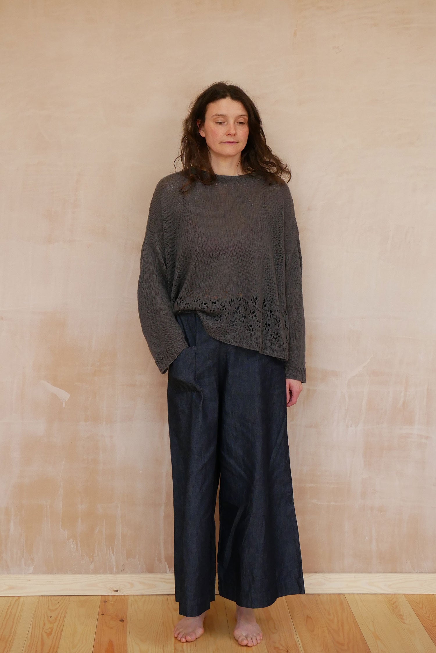 big lacey sweater cotton cashmere