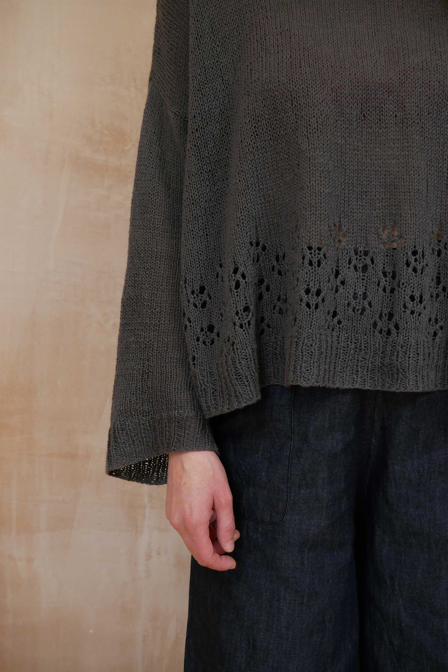big lacey sweater cotton cashmere
