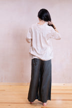 mud pants silk cotton satin