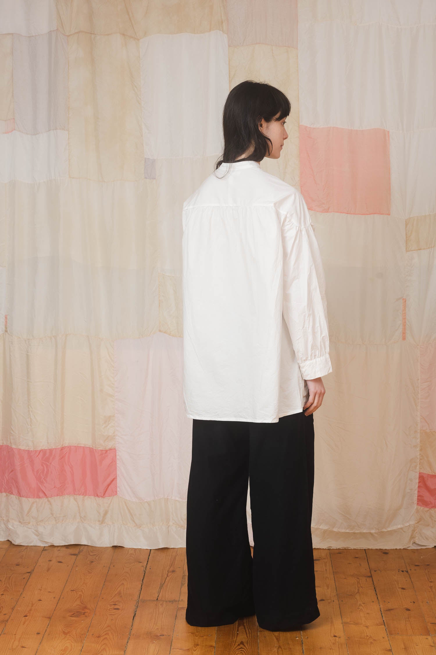 sale normal shirt long plain cotton