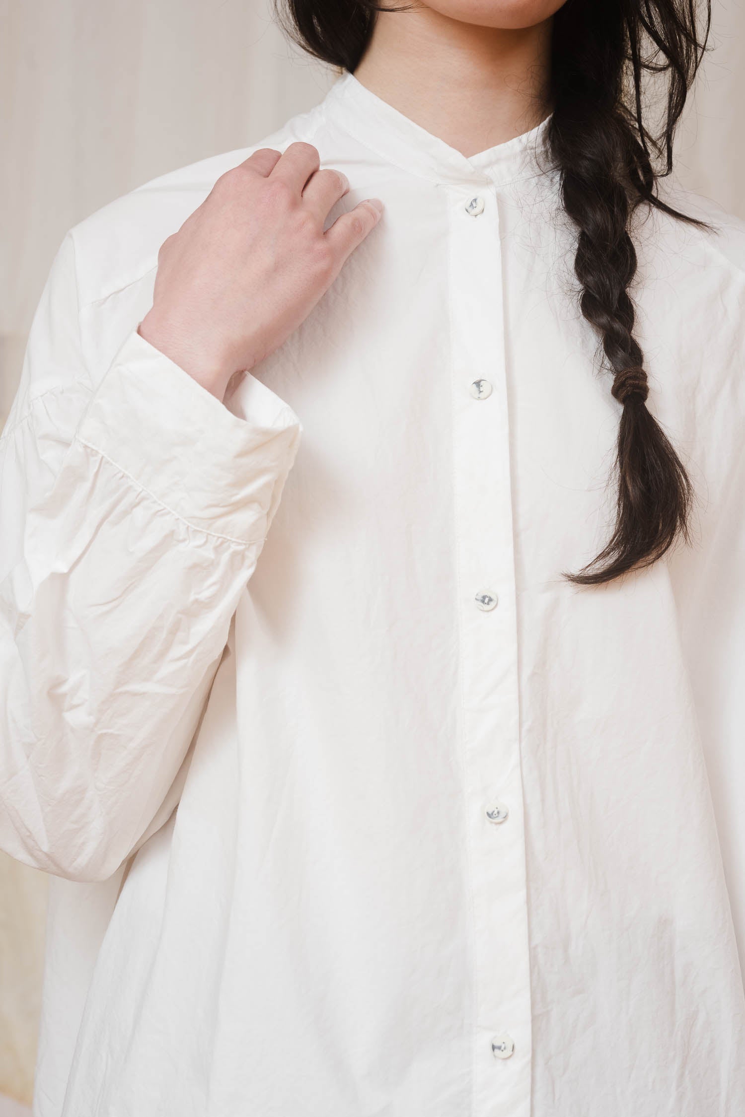 sale normal shirt long plain cotton