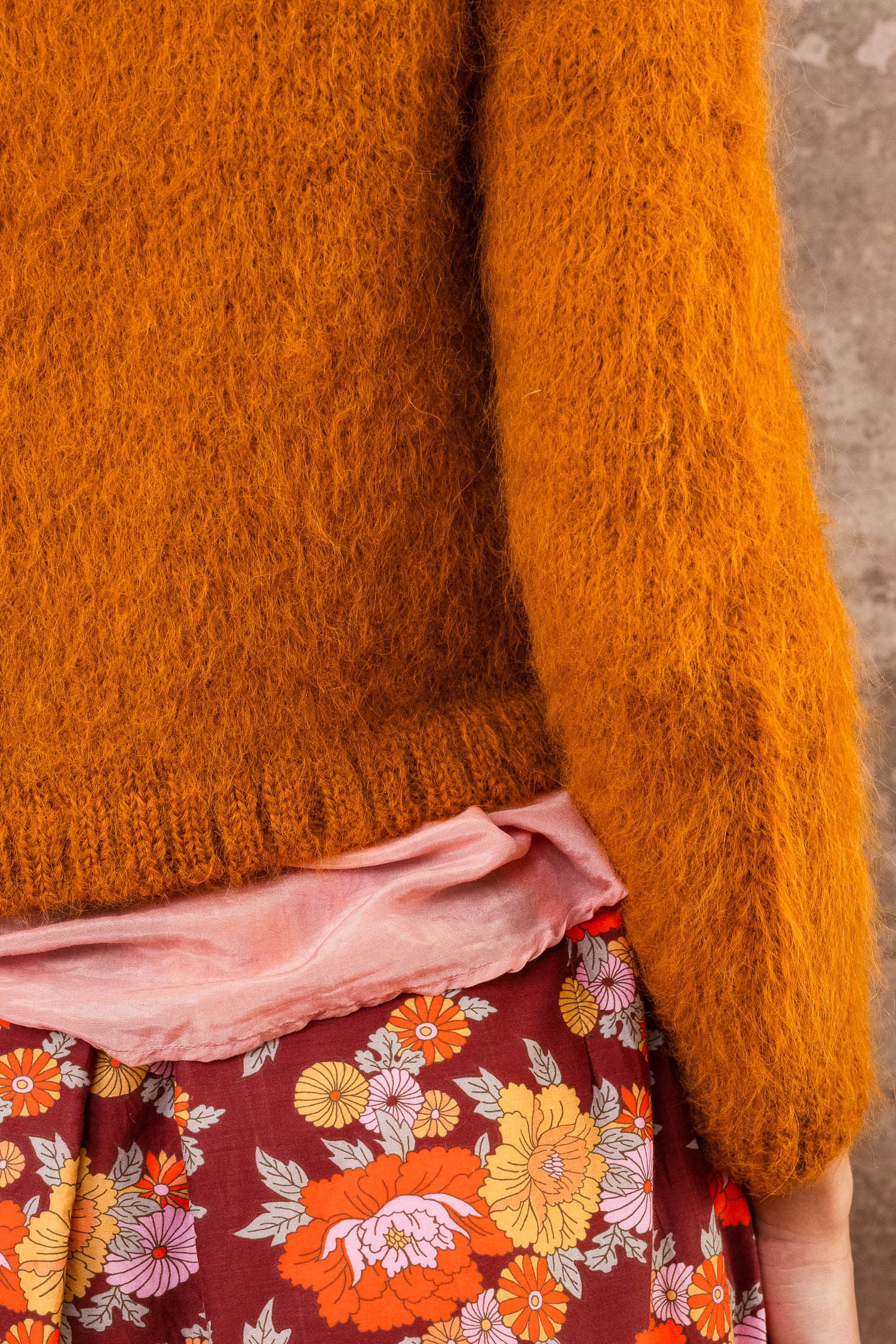 fluffy alpaca nickel cardi