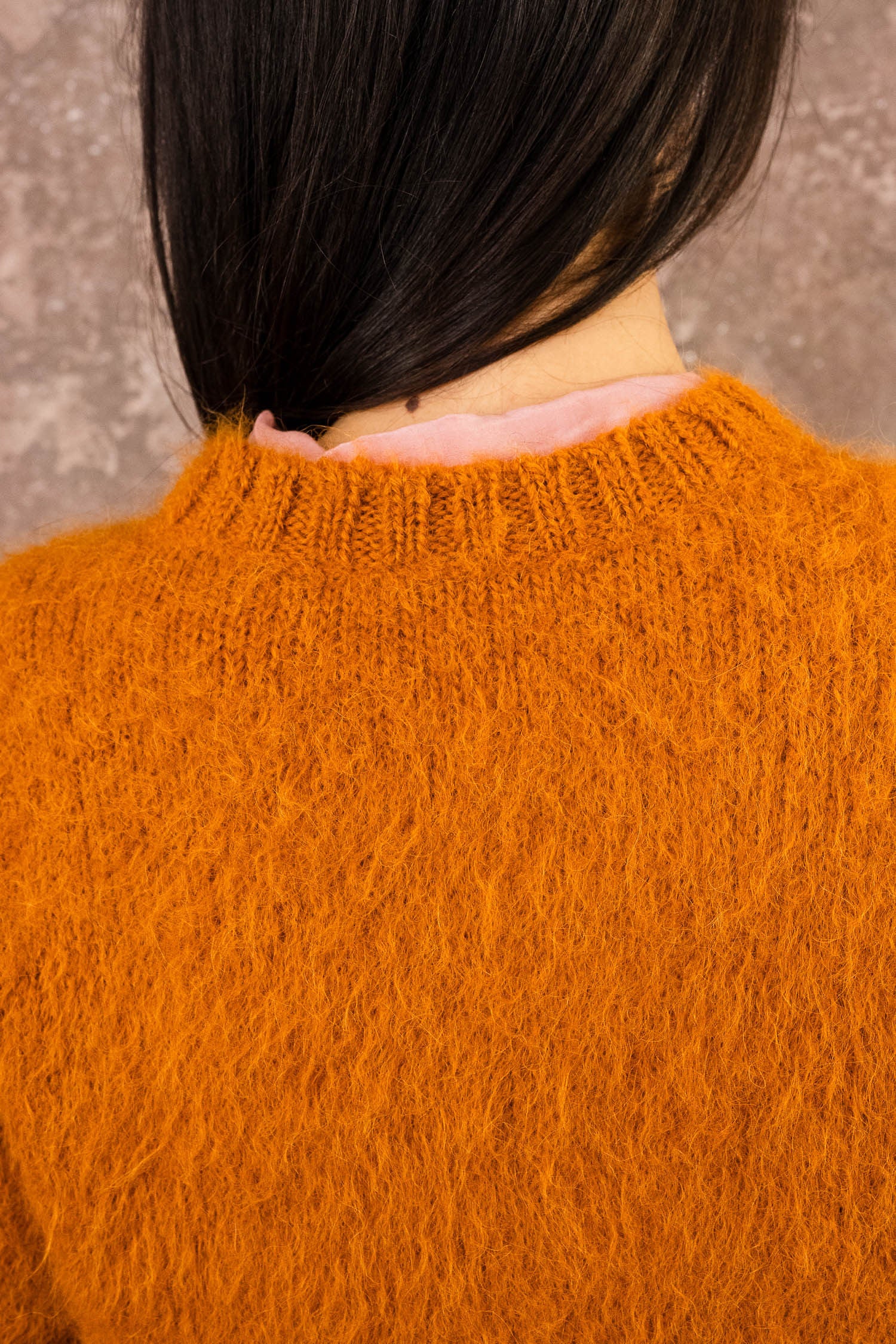fluffy alpaca nickel cardi