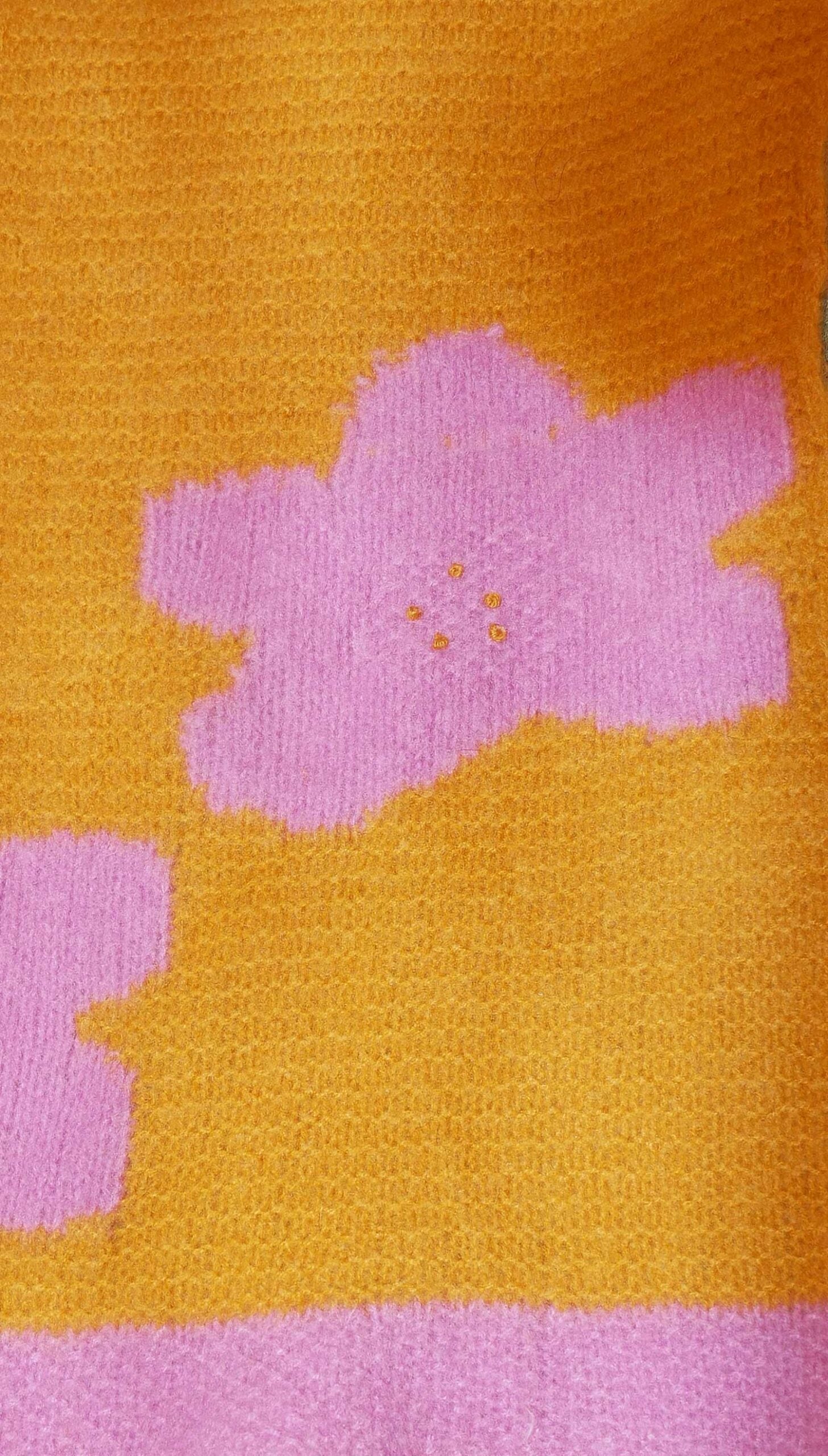 flower scarf cashmere