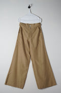 flare pants french linen