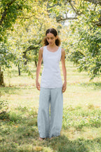 sale tailored line pants linen twill