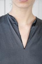 sale pleat in dress long silk cotton satin
