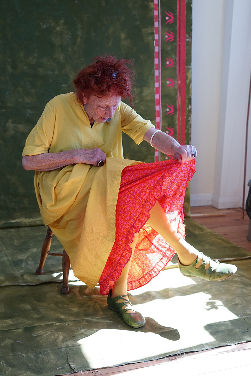 sale pleat in dress long