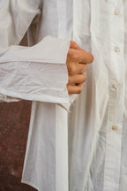 pleat shirt kilberry cotton