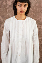 pleat shirt kilberry cotton