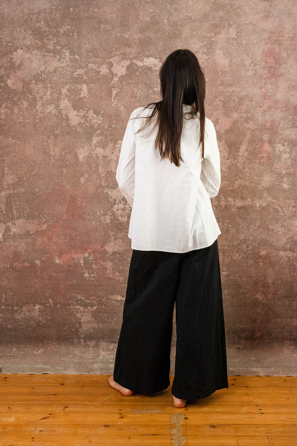 pleat shirt kilberry cotton