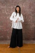 pleat shirt kilberry cotton