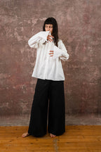 pleat shirt kilberry cotton