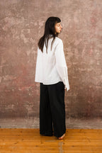 pleat shirt kilberry cotton