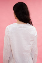 pleat front shirt kilberry cotton
