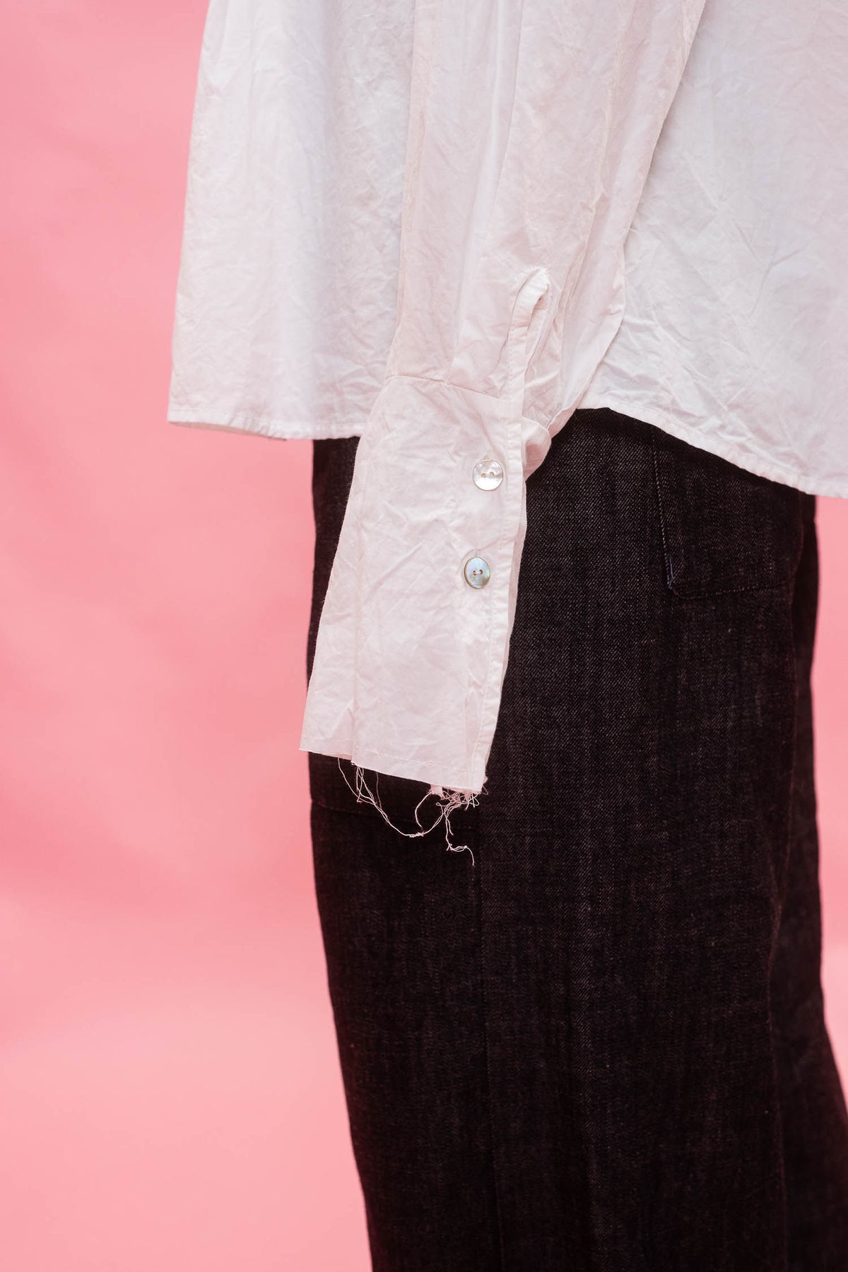 pleat front shirt kilberry cotton