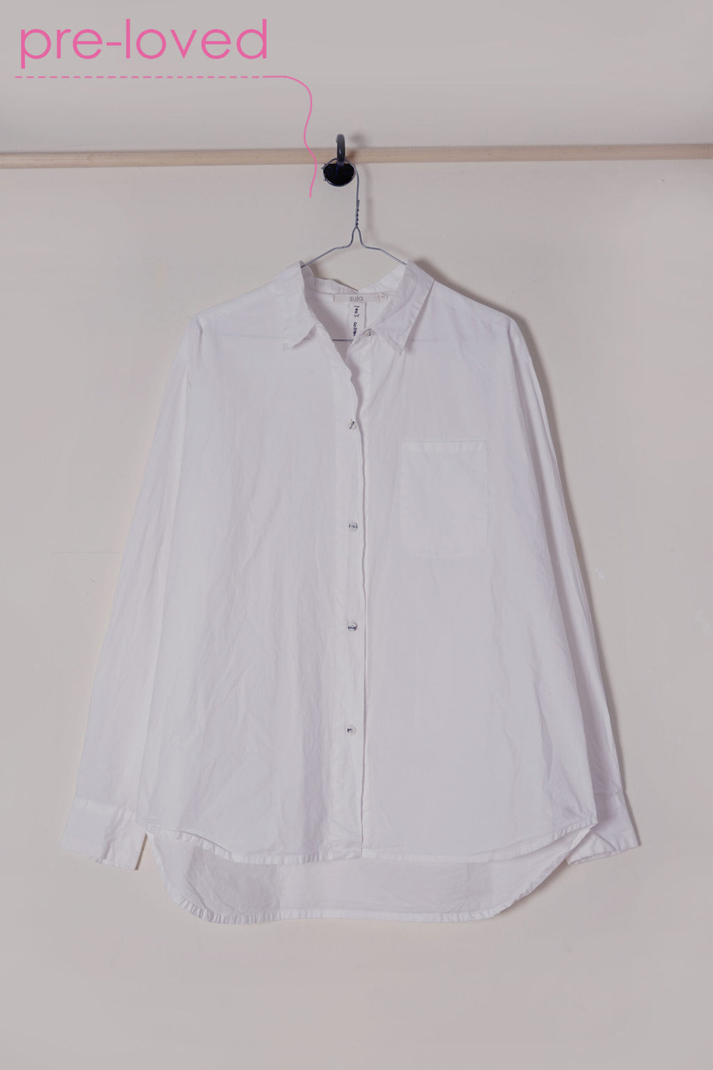 preloved - cotton poplin man shirt