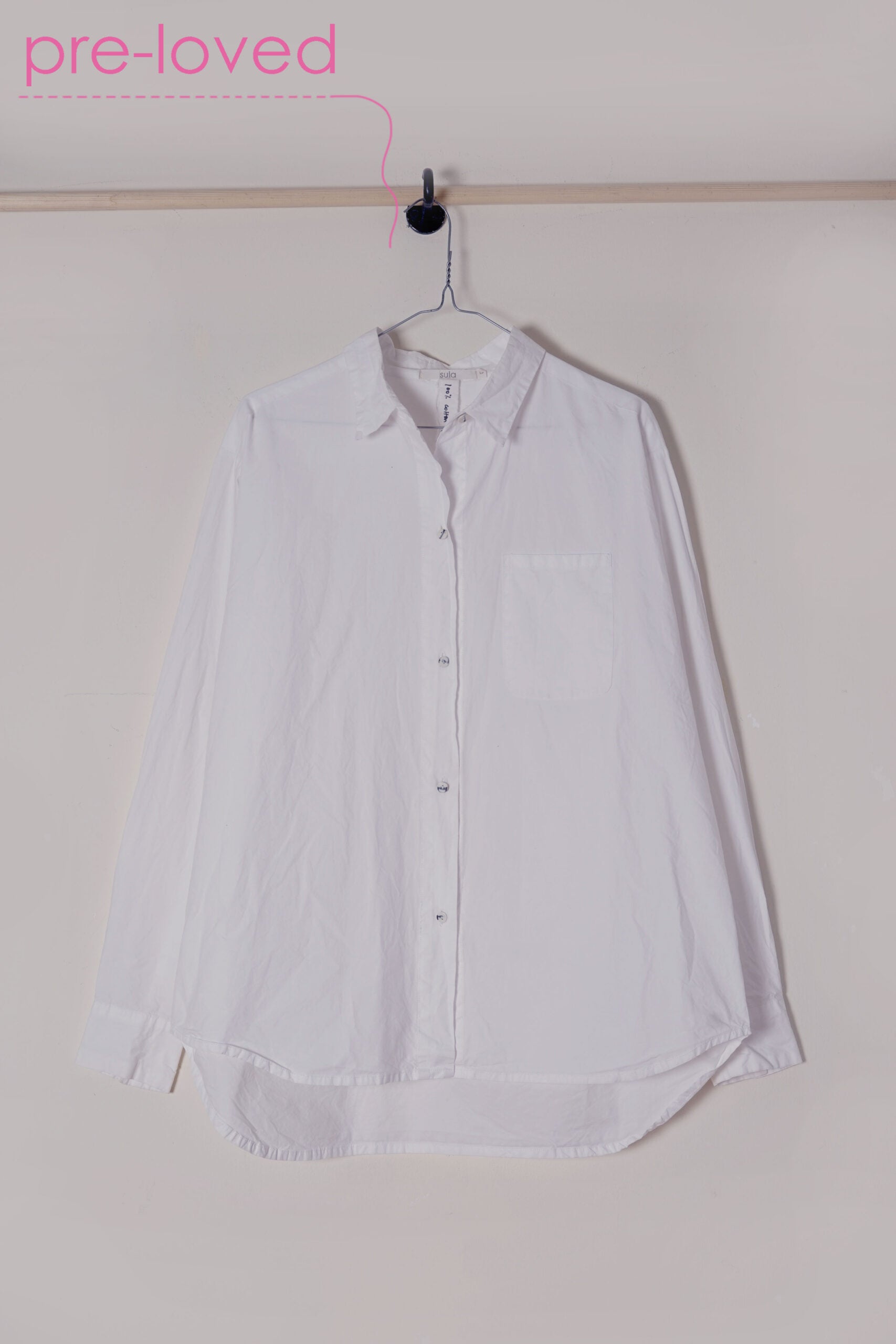 preloved - cotton poplin man shirt