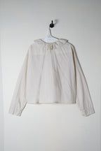 puckered collar shirt cotton poplin
