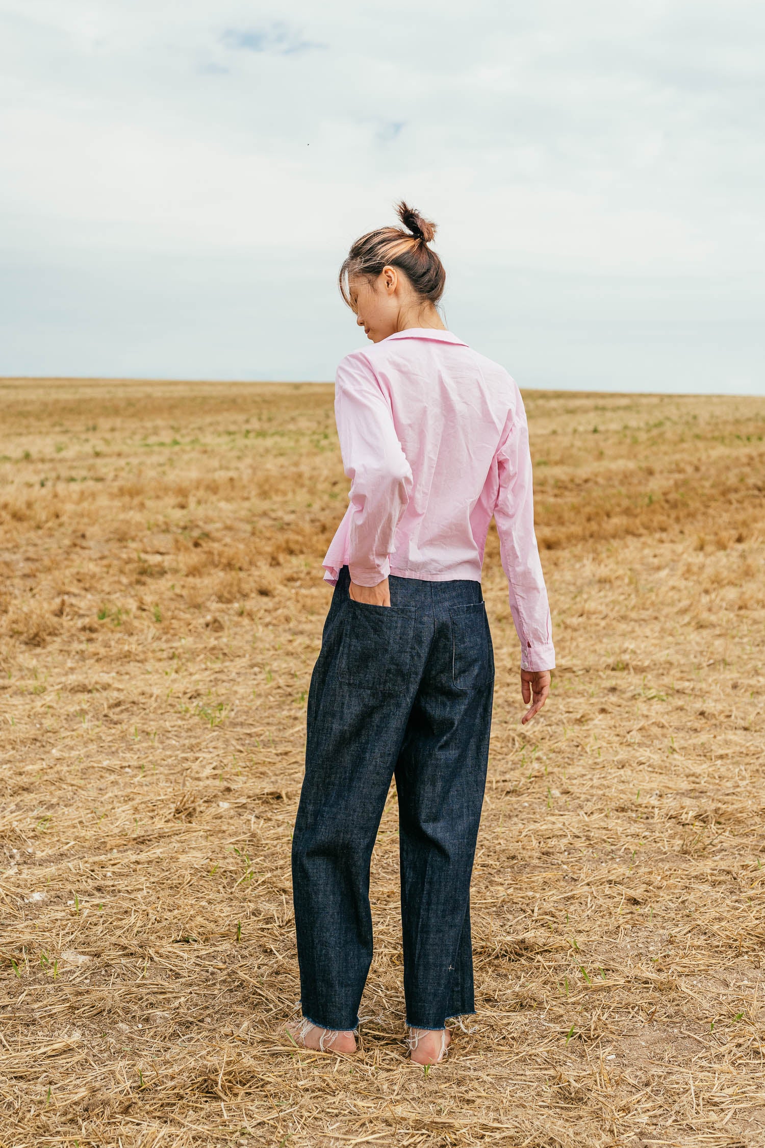 hem pants denim