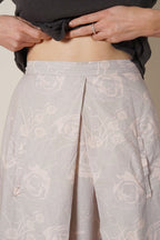 rowan skirt rose print cotton poplin