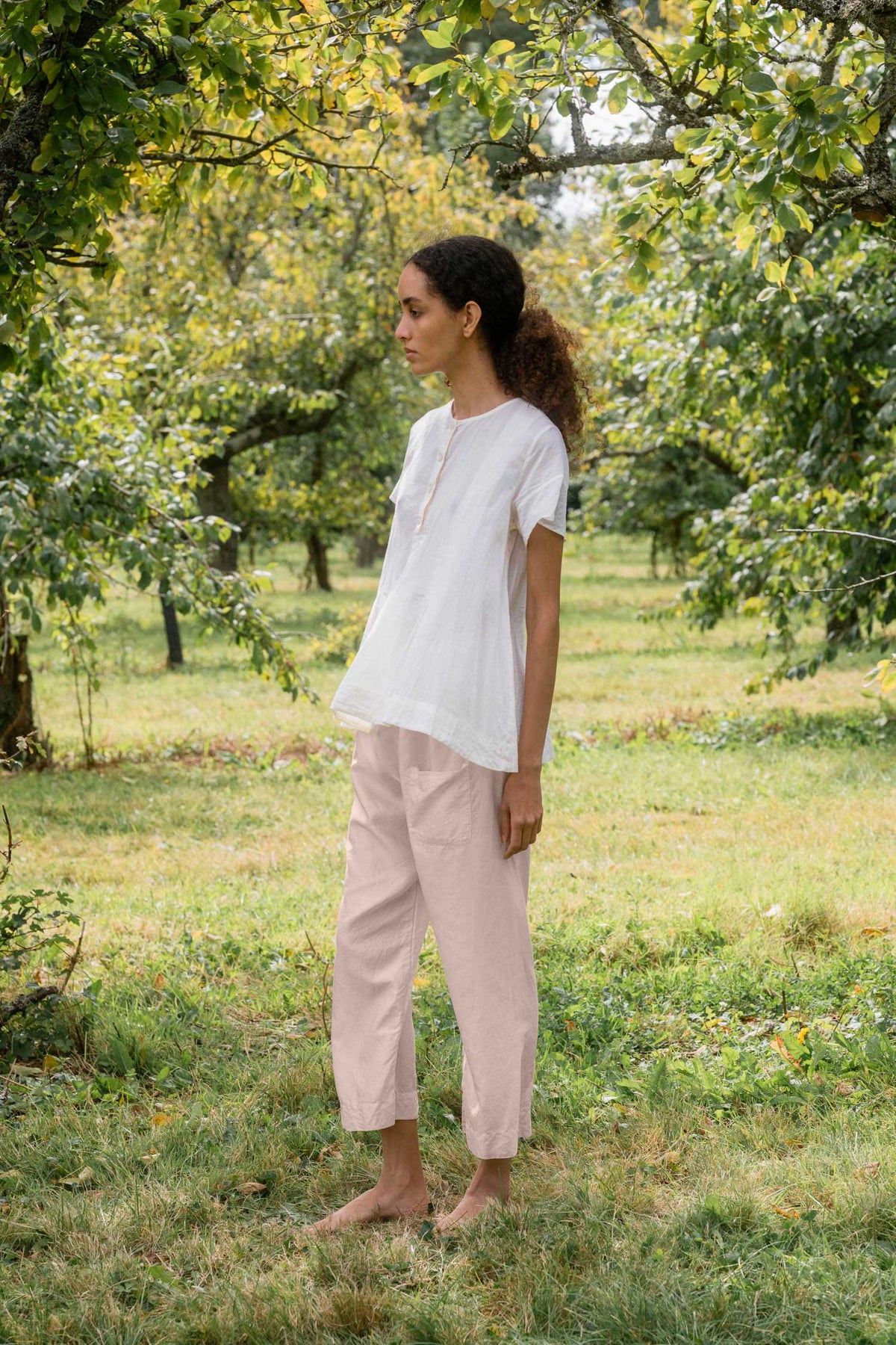 japan pants silk cotton satin