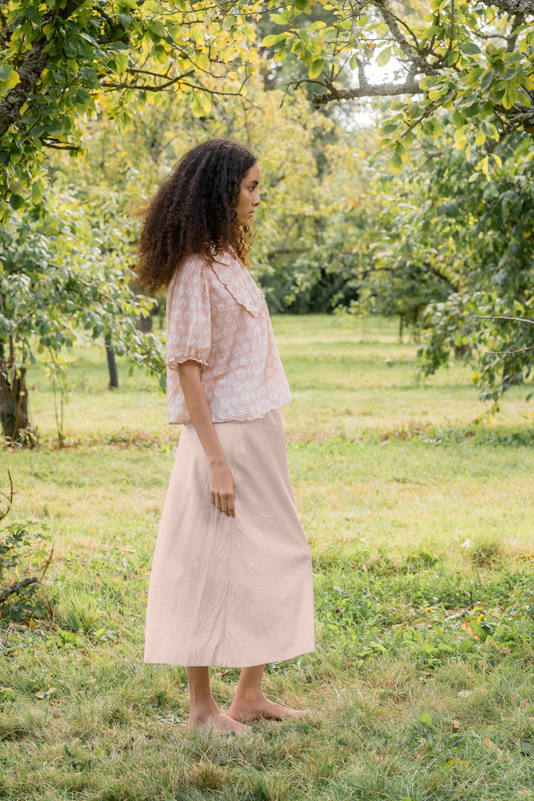sale bias cut skirt short silk cotton satin