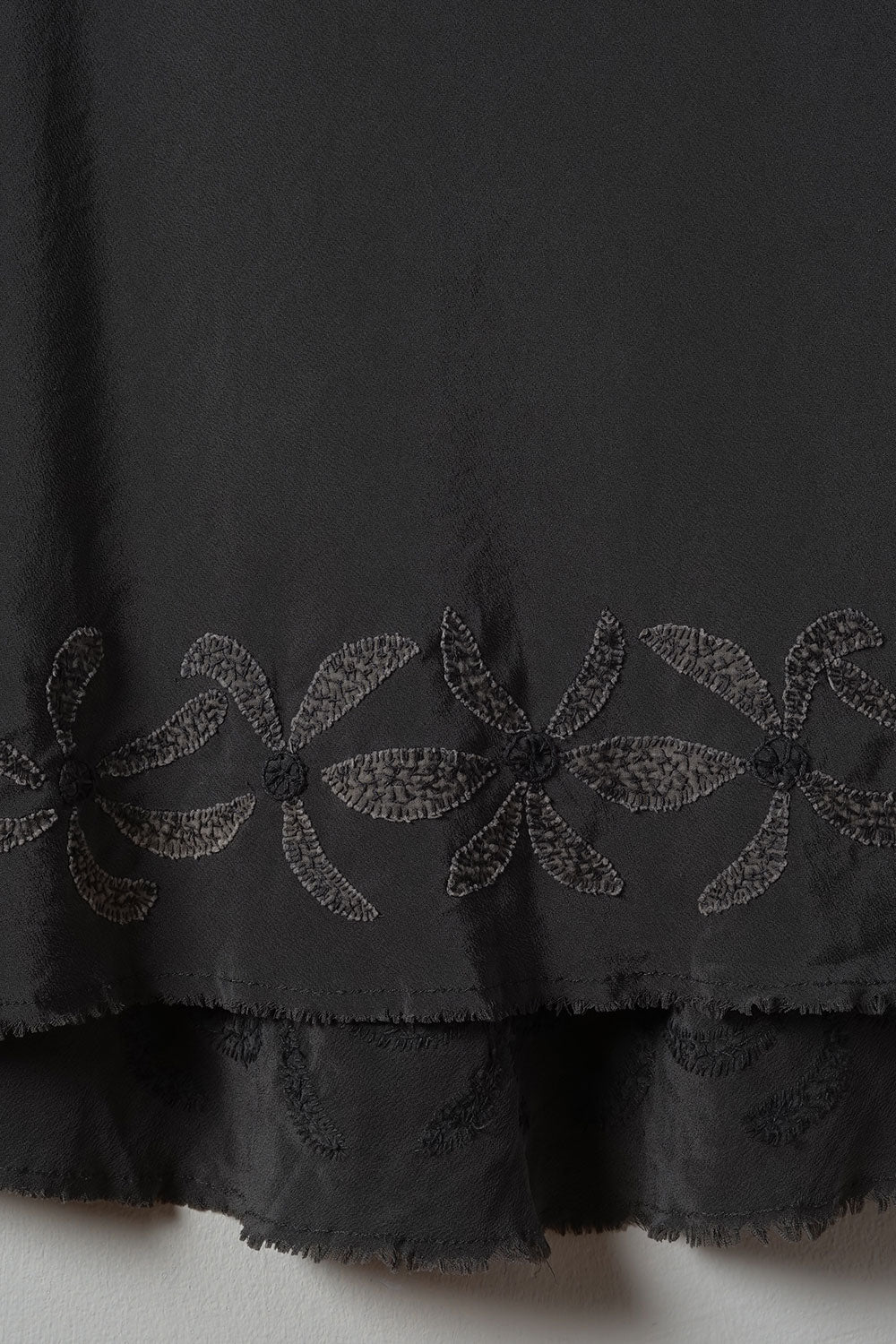 preloved - cutwork flower skirt long