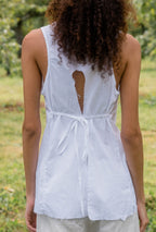 sale apron blouse cotton poplin