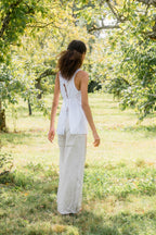 sale apron blouse cotton poplin