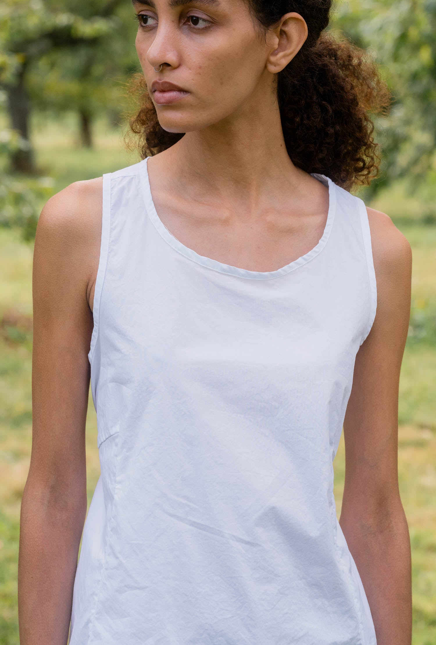 sale apron blouse cotton poplin
