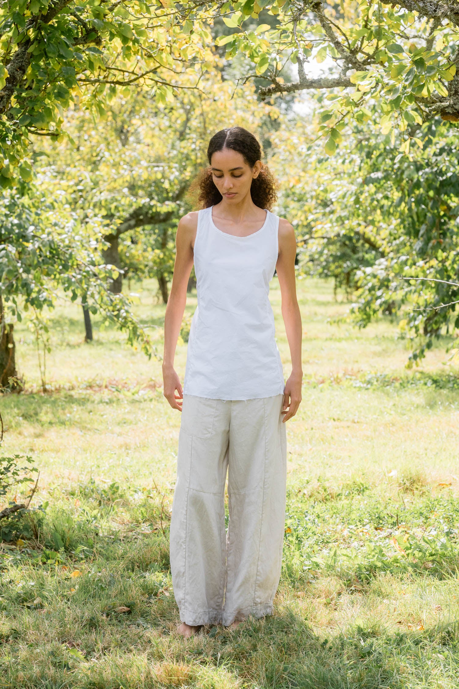 sale apron blouse cotton poplin