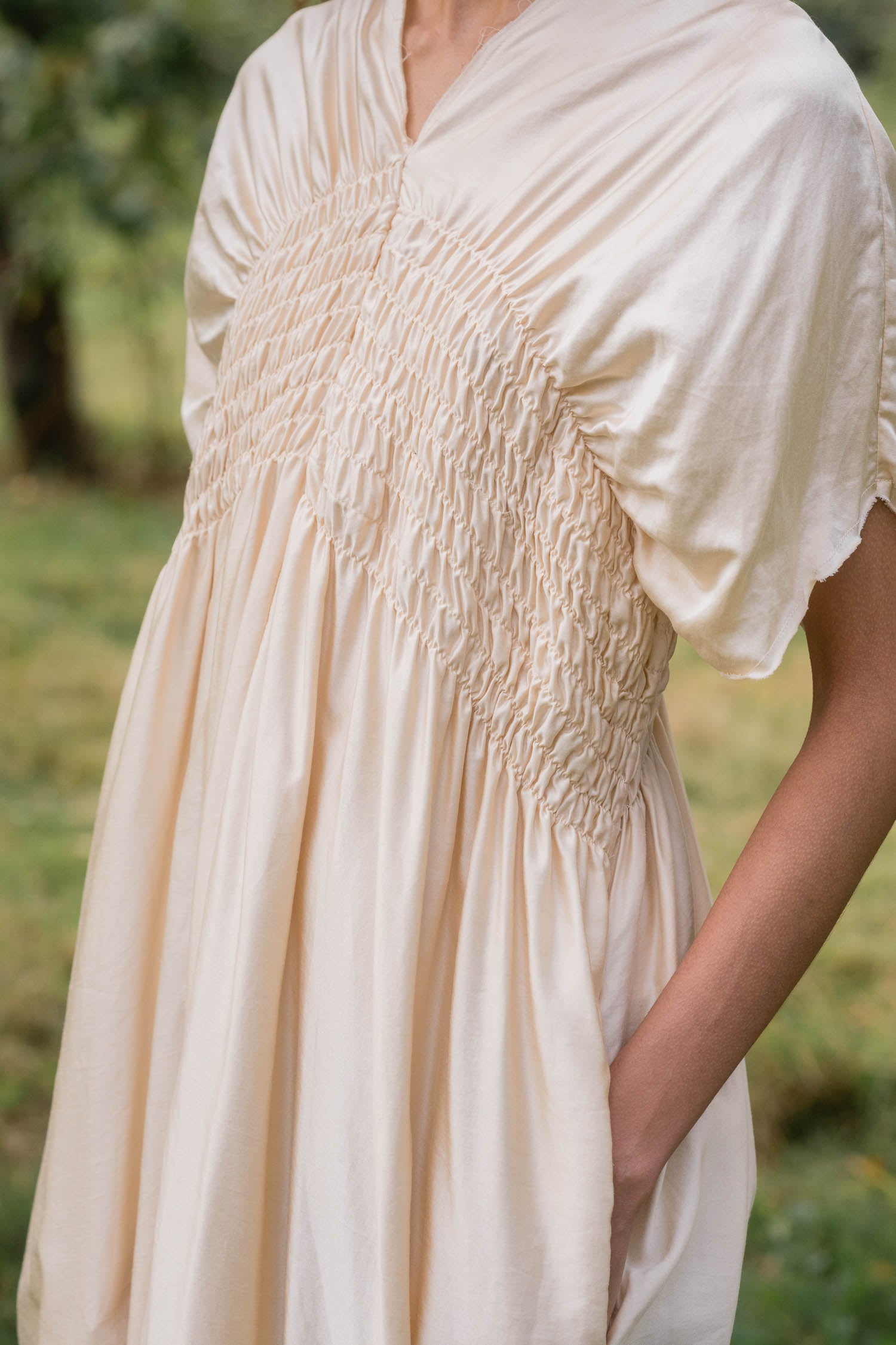 sale asymmetric moonbeam dress silk cotton satin