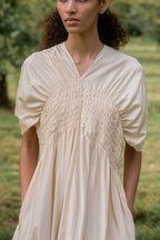 sale asymmetric moonbeam dress silk cotton satin