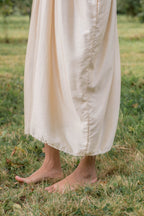 sale asymmetric moonbeam dress silk cotton satin