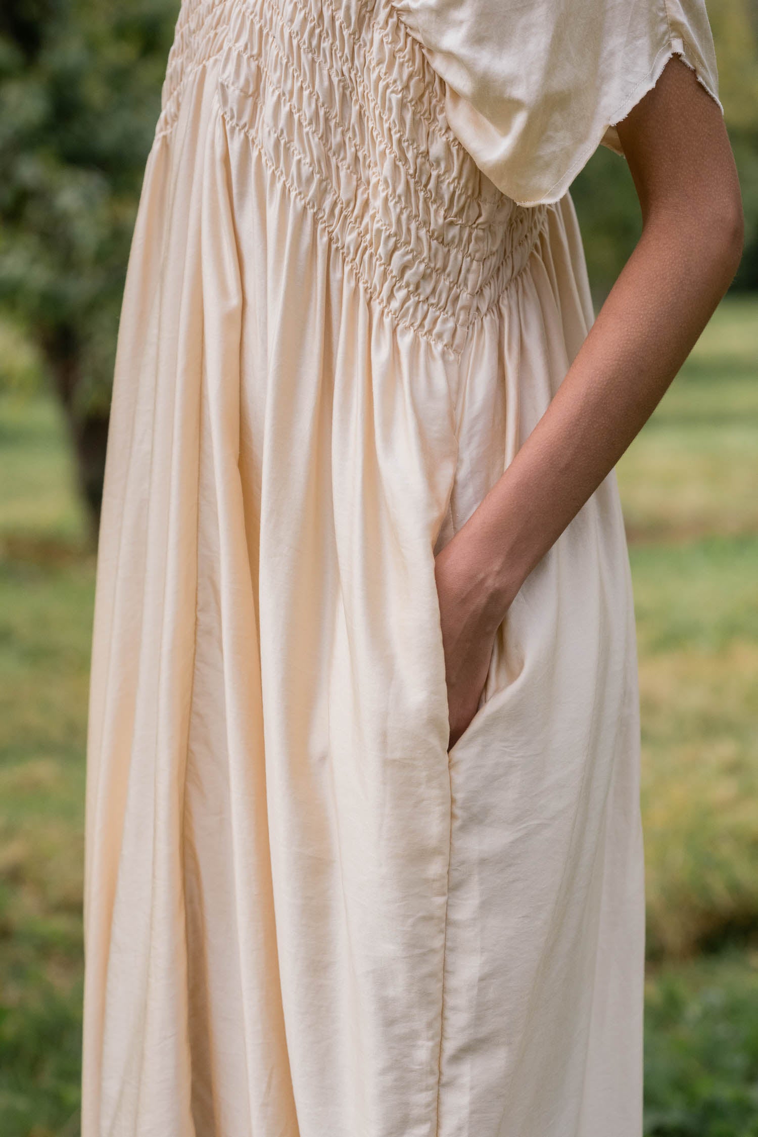 sale asymmetric moonbeam dress silk cotton satin