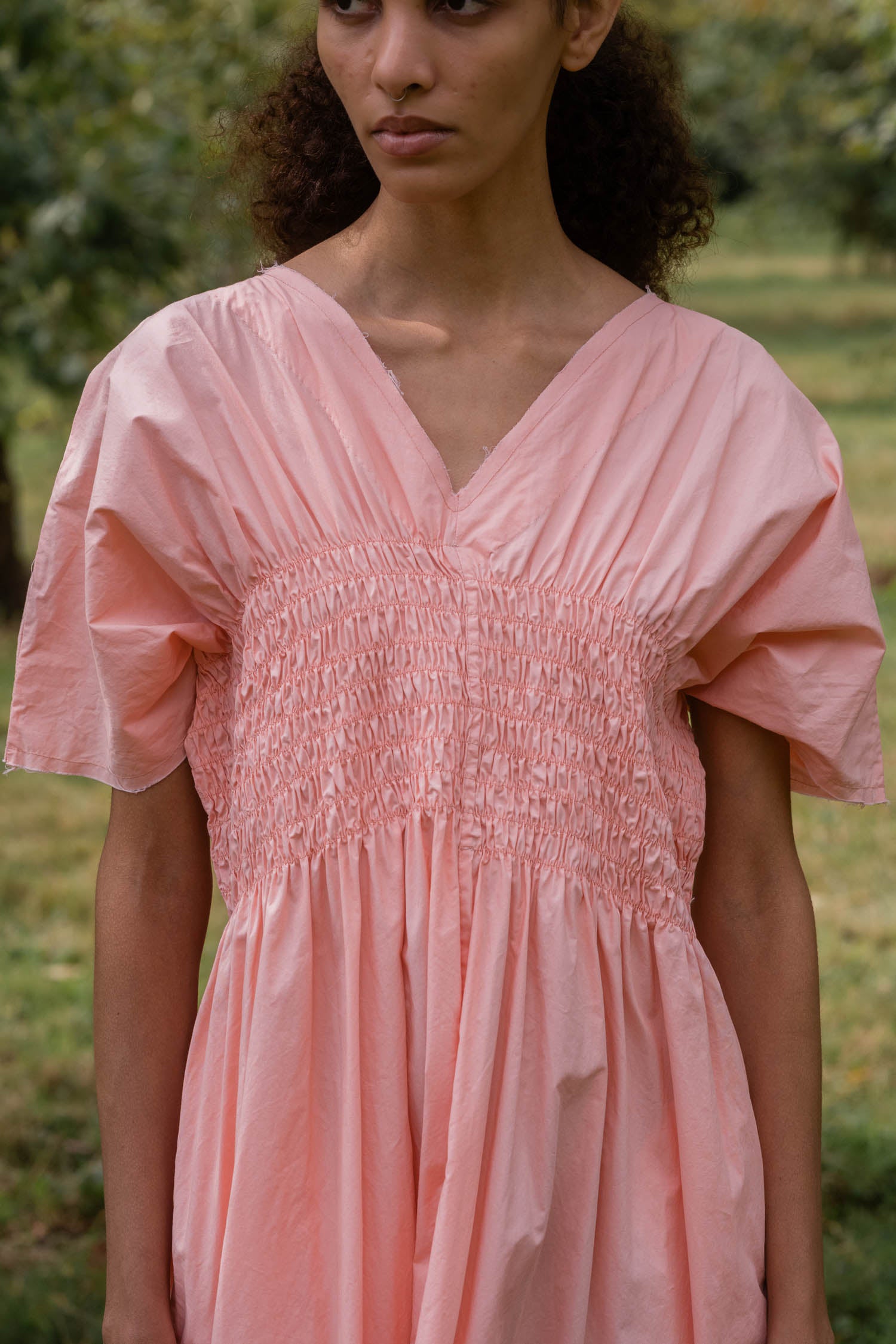sale asymmetric moonbeam dress cotton poplin