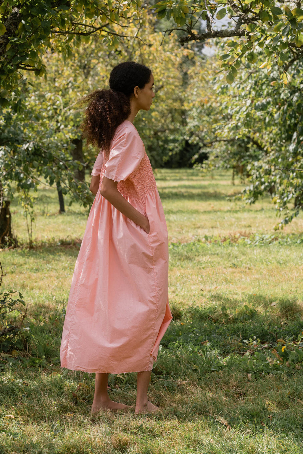 sale asymmetric moonbeam dress cotton poplin