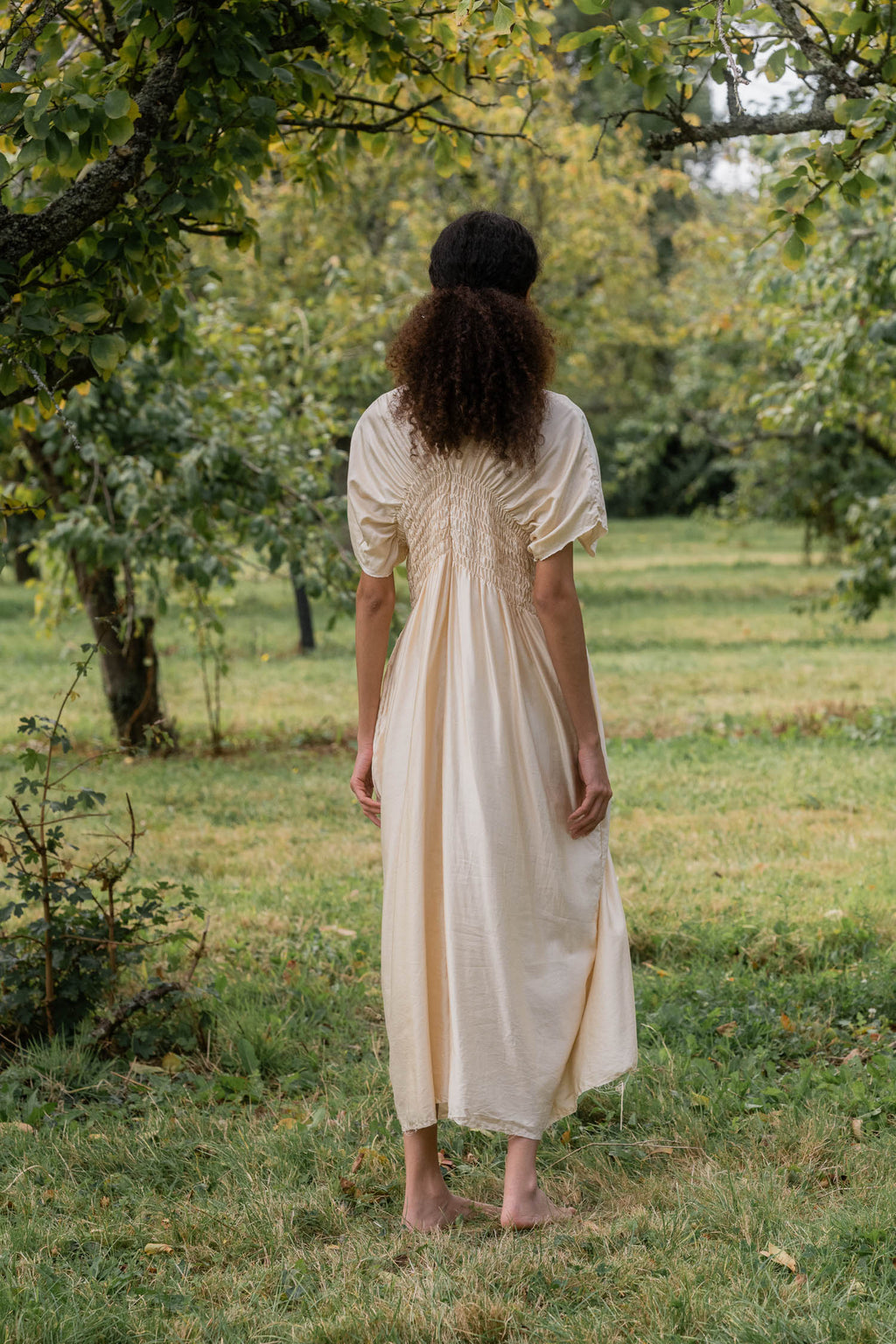 sale asymmetric moonbeam dress silk cotton satin
