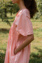 sale asymmetric moonbeam dress cotton poplin
