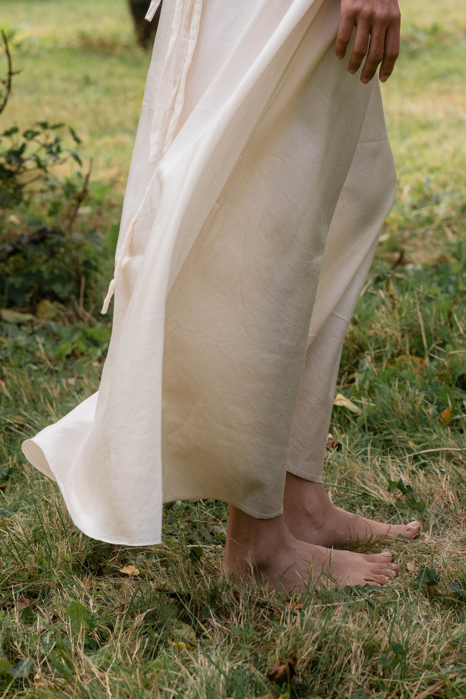 sale bias cut silk cotton satin dress