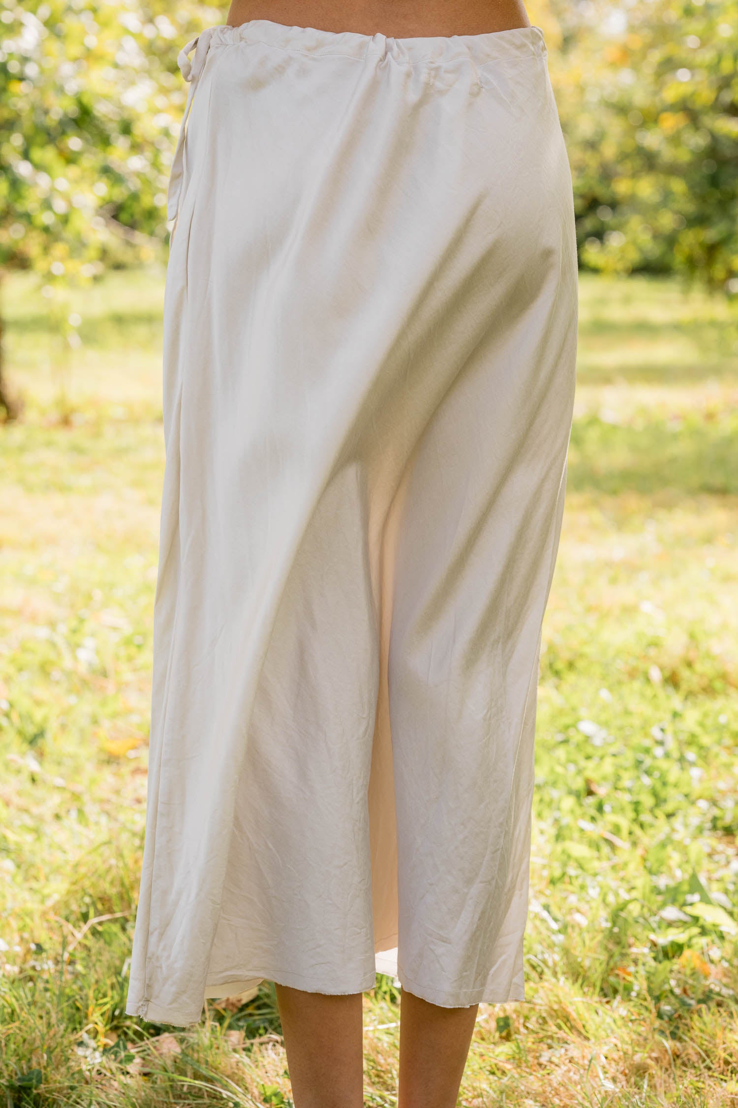 sale bias cut skirt short silk cotton satin